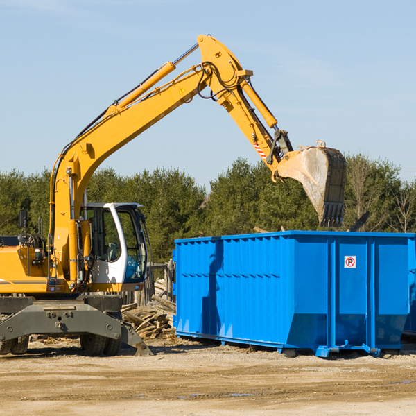 how many times can i have a residential dumpster rental emptied in Roll Arizona